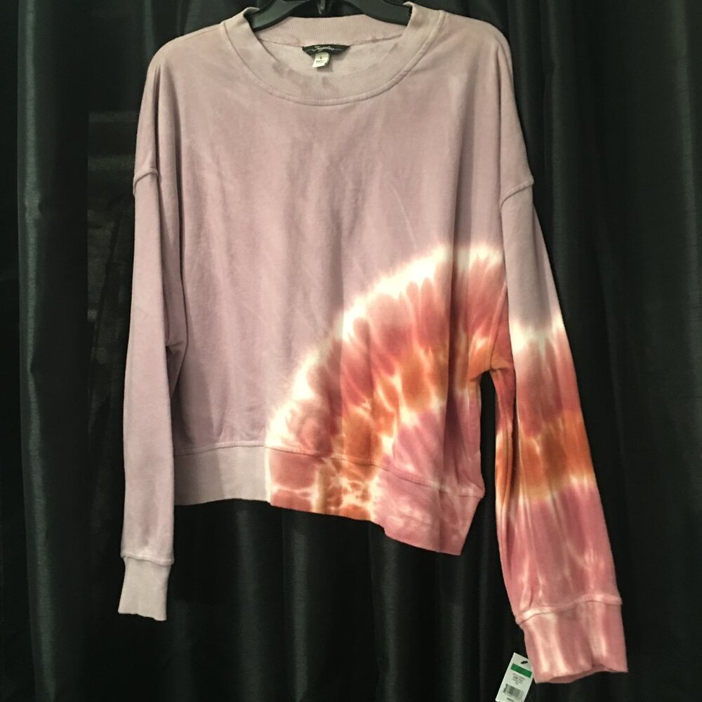 NWT Supplies purple tie dye sweatshirt XL